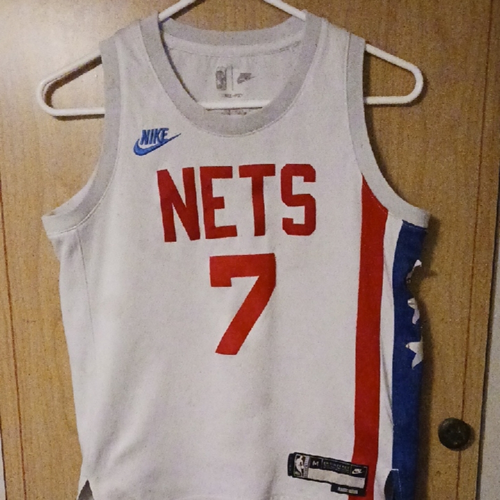 Nike White and Red Basketball Jersey